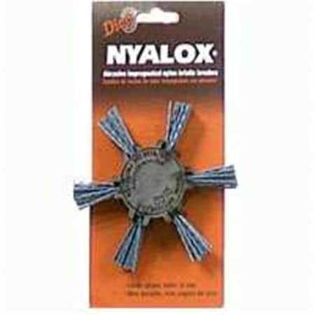 Dico Dico Products 541-788-4 4 In. Fine Nyalox Flap Brush Blue 1888023